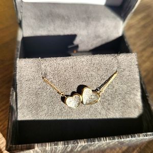 Brand New 10k Gold Necklace with Swarovski Crystals